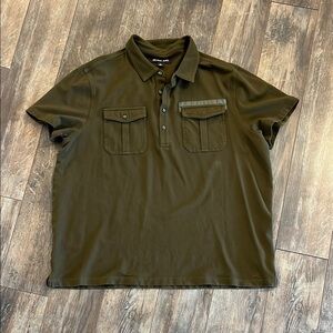 Michael Kors Olive Green Men's Shirt